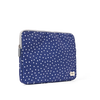 Brick Lane Laptop Sleeve in Navy Polka Dot