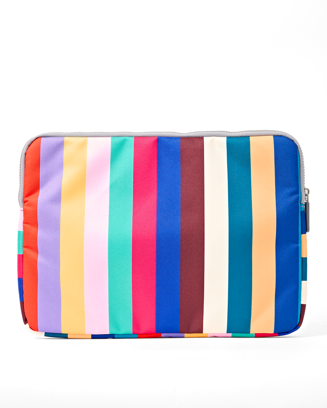 Brick Lane Laptop Sleeve in Wide Multi Stripe