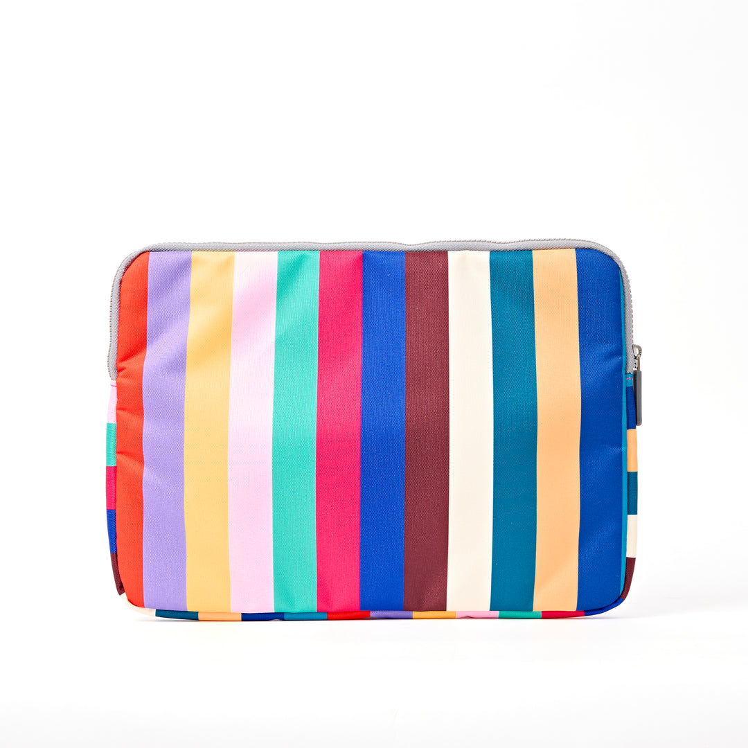 Brick Lane Laptop Sleeve in Wide Multi Stripe