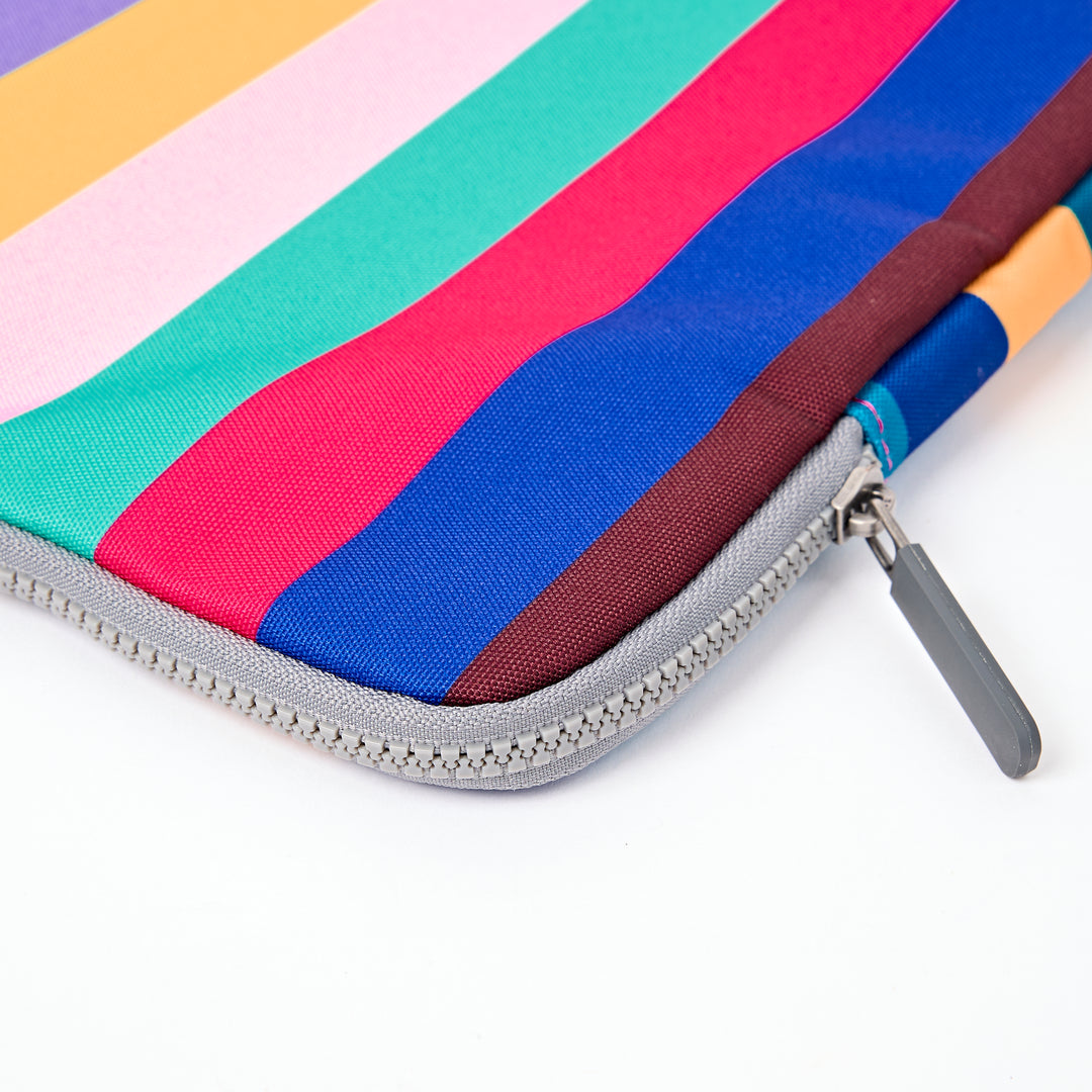 Brick Lane Laptop Sleeve in Wide Multi Stripe