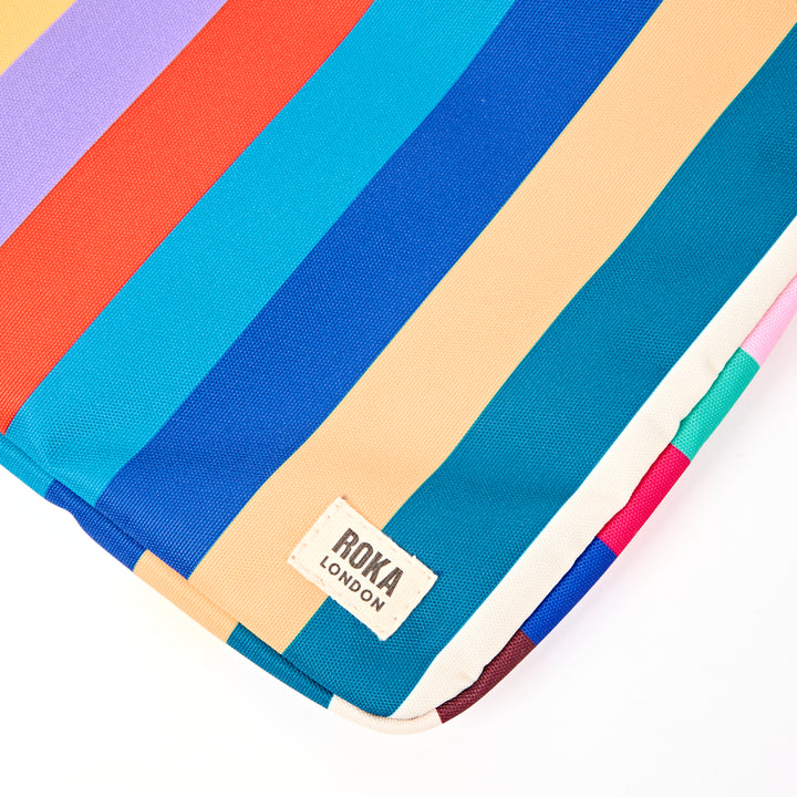 Brick Lane Laptop Sleeve in Wide Multi Stripe