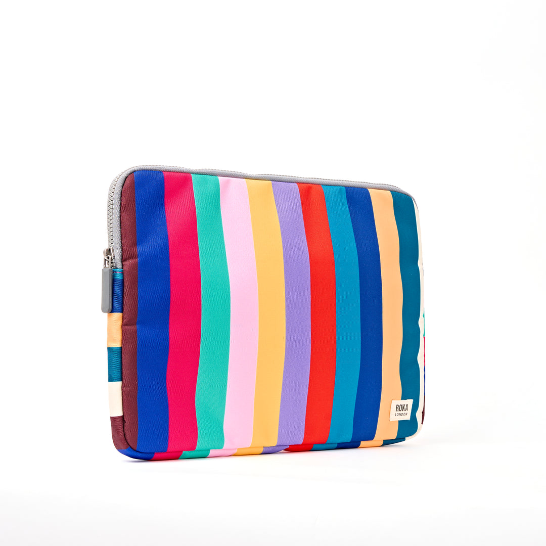Brick Lane Laptop Sleeve in Wide Multi Stripe