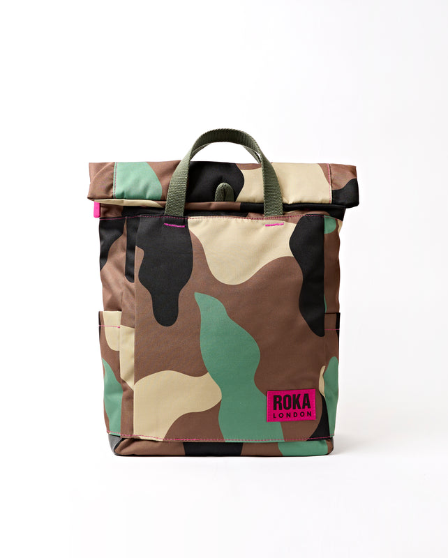 Camden J Backpack in Vintage Camo