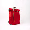 Camden J Backpack in Cranberry Stripe