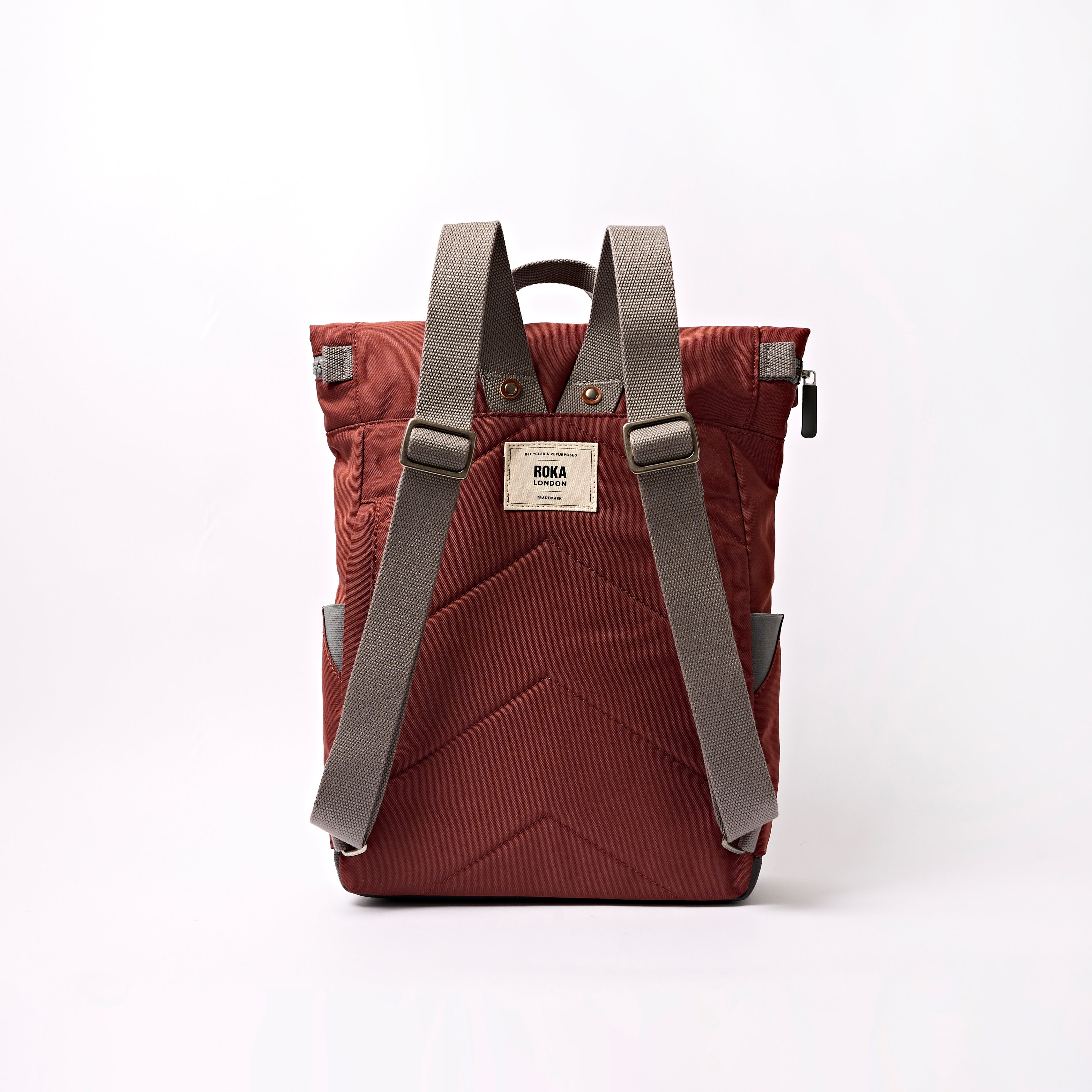 Camden J Backpack in Henna Stripe – ROKA London
