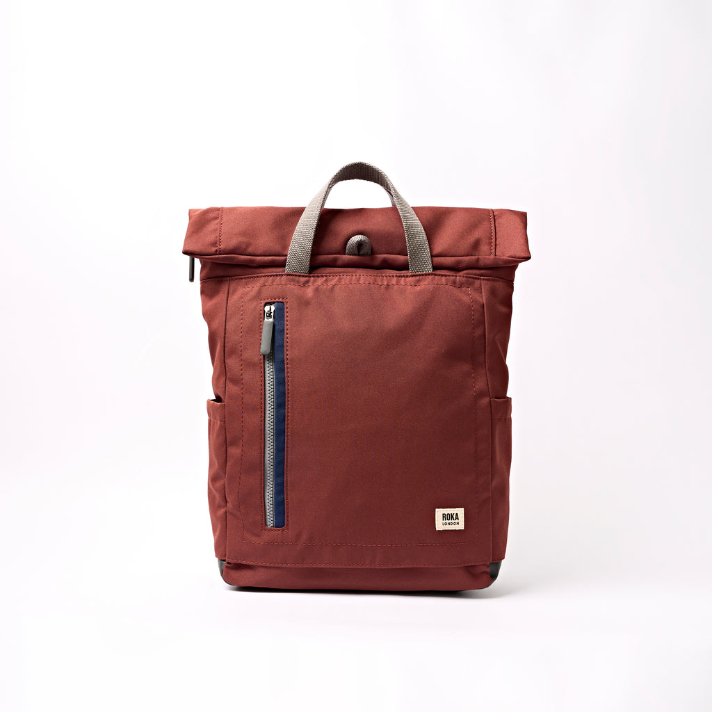 Camden J Backpack in Henna Stripe – ROKA London
