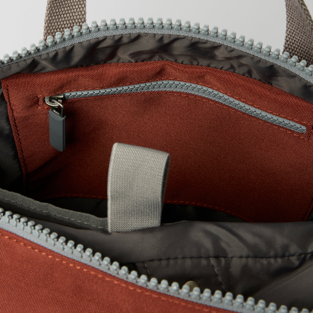 Camden J Backpack in Henna Stripe