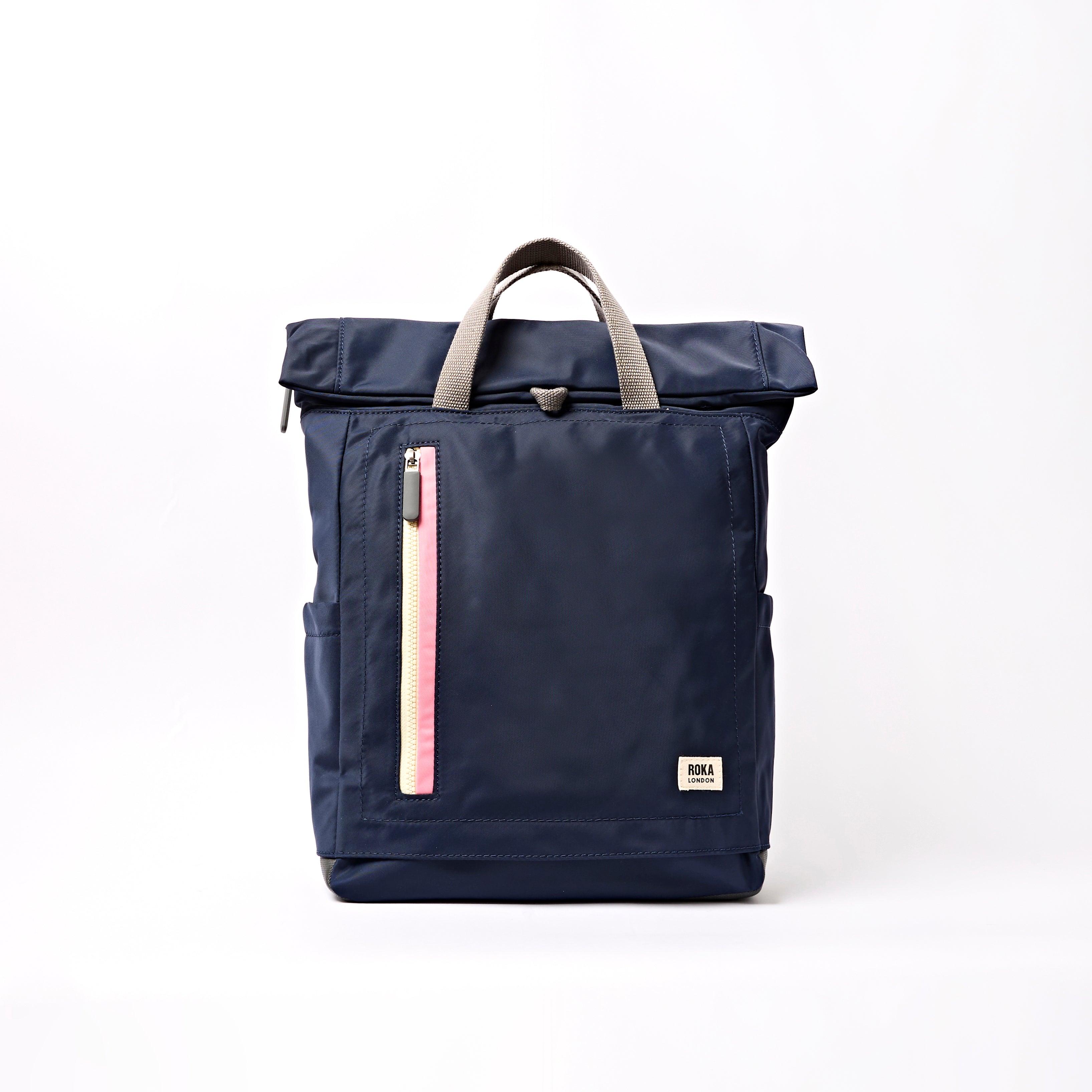 Camden J Backpack in Midnight Stripe – ROKA London
