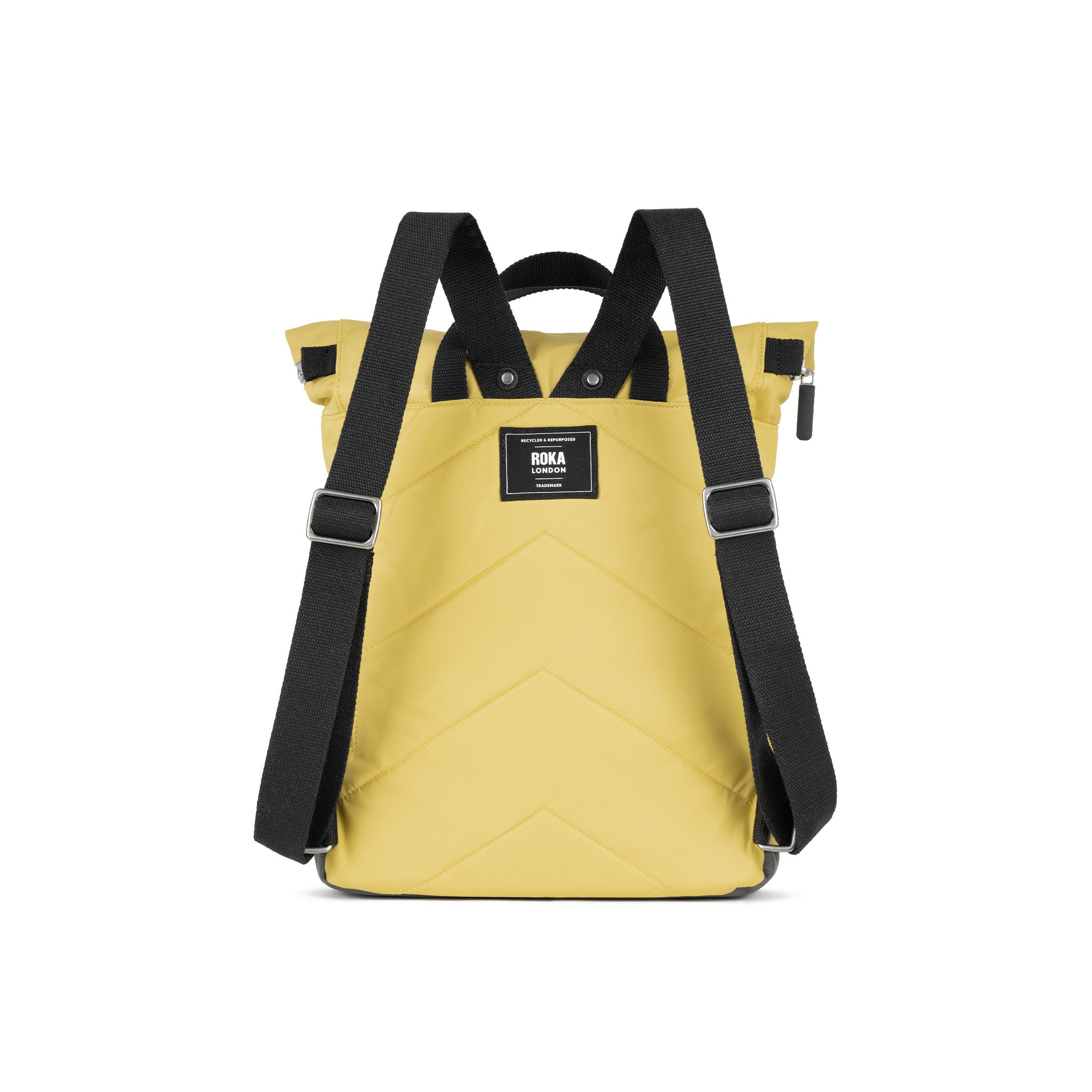 竹中　Bバッグ Black Label Canfield Bamboo | Recycled Backpack | ROKA London