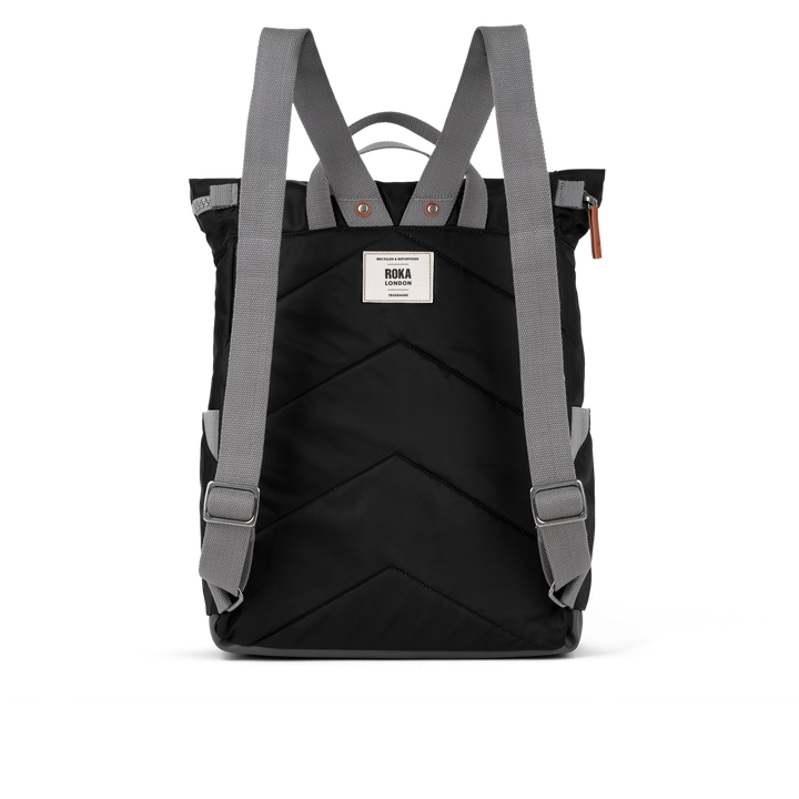 Canfield Roll Top Backpack in Black