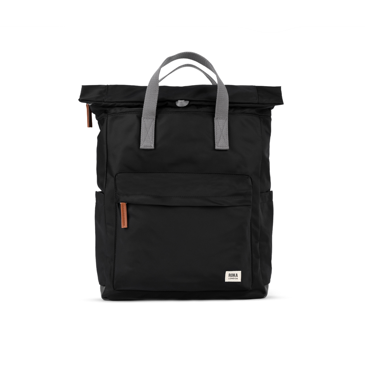 Canfield Roll Top Backpack in Black - Large