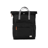 Canfield Roll Top Backpack in Black - Large