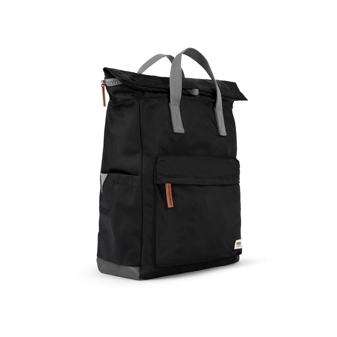 Canfield Roll Top Backpack in Black