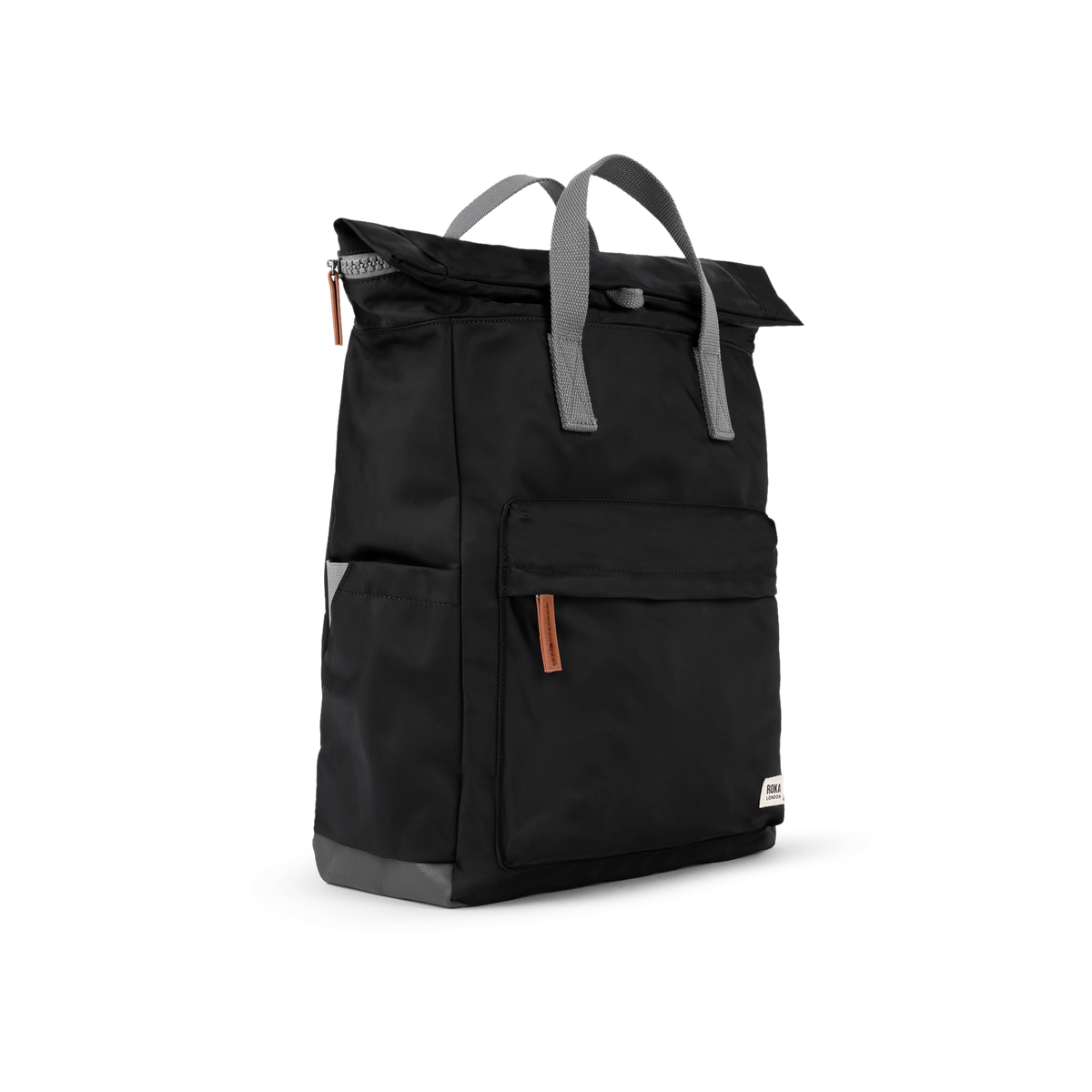 Canfield Roll Top Backpack in Black - Large