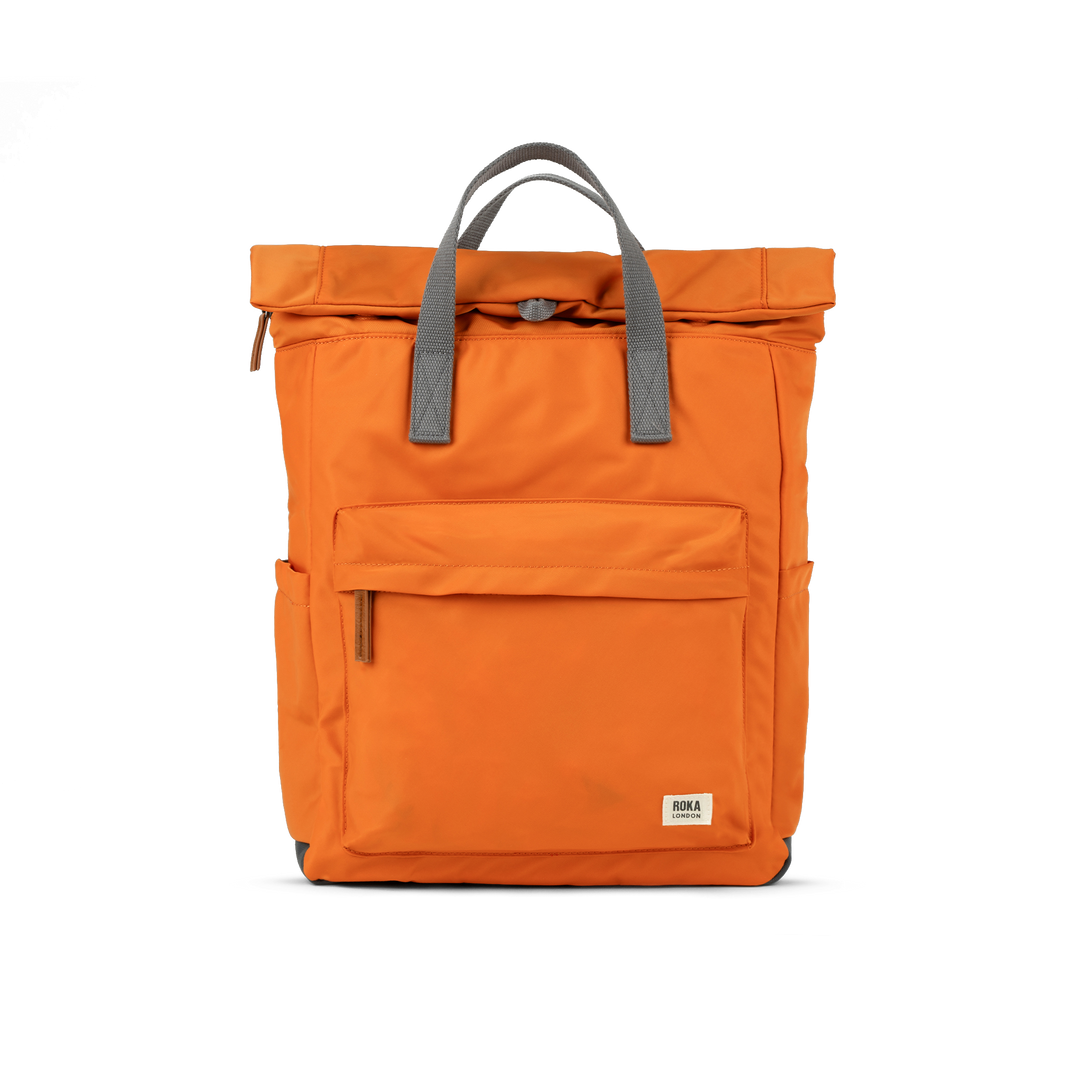 Canfield Roll Top Backpack in Burnt Orange
