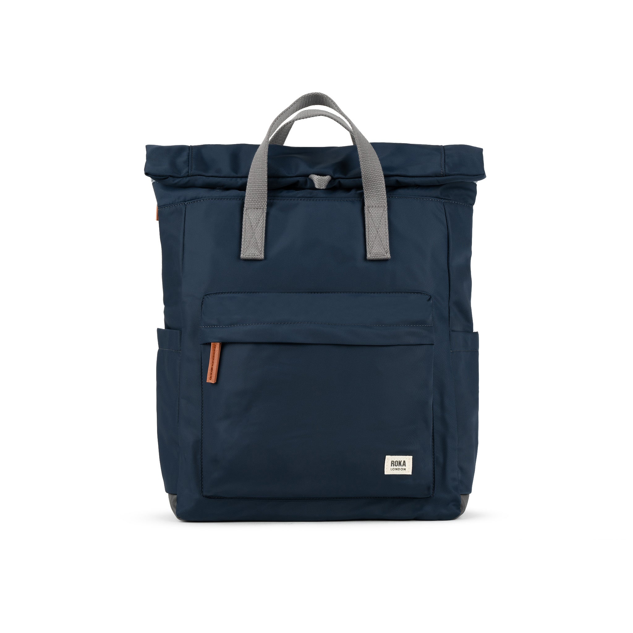 Canfield Roll Top Backpack in Midnight – ROKA London
