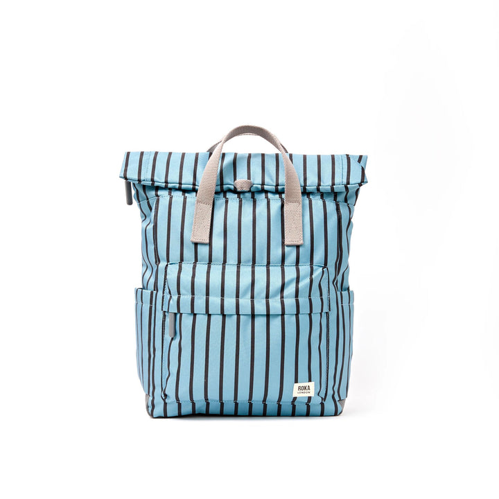 Canfield Roll Top Backpack in Blue Stripe