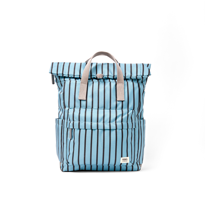 Canfield Roll Top Backpack in Blue Stripe