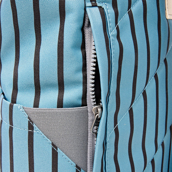 Canfield Roll Top Backpack in Blue Stripe