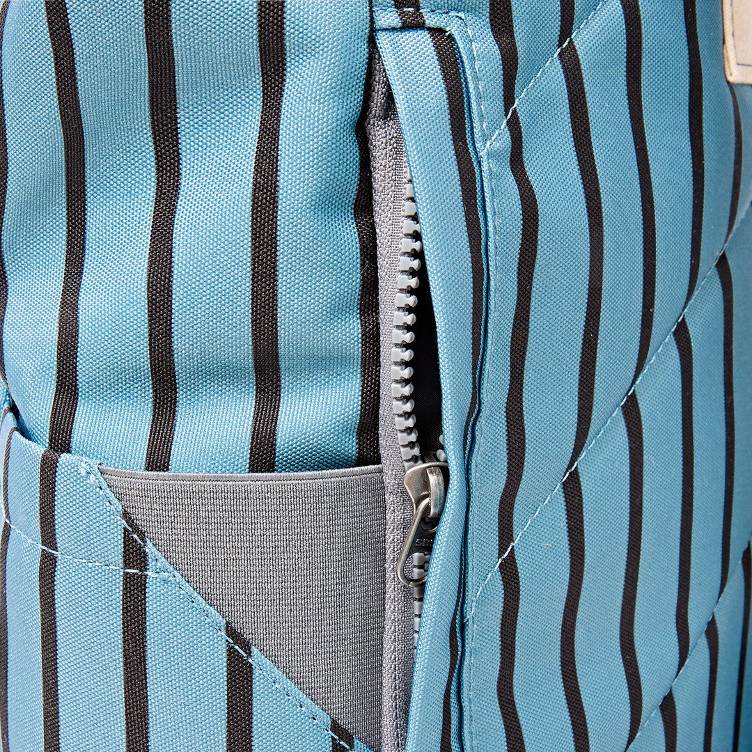 Canfield Roll Top Backpack in Blue Stripe