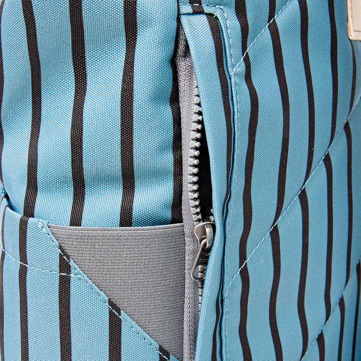 Canfield Roll Top Backpack in Blue Stripe
