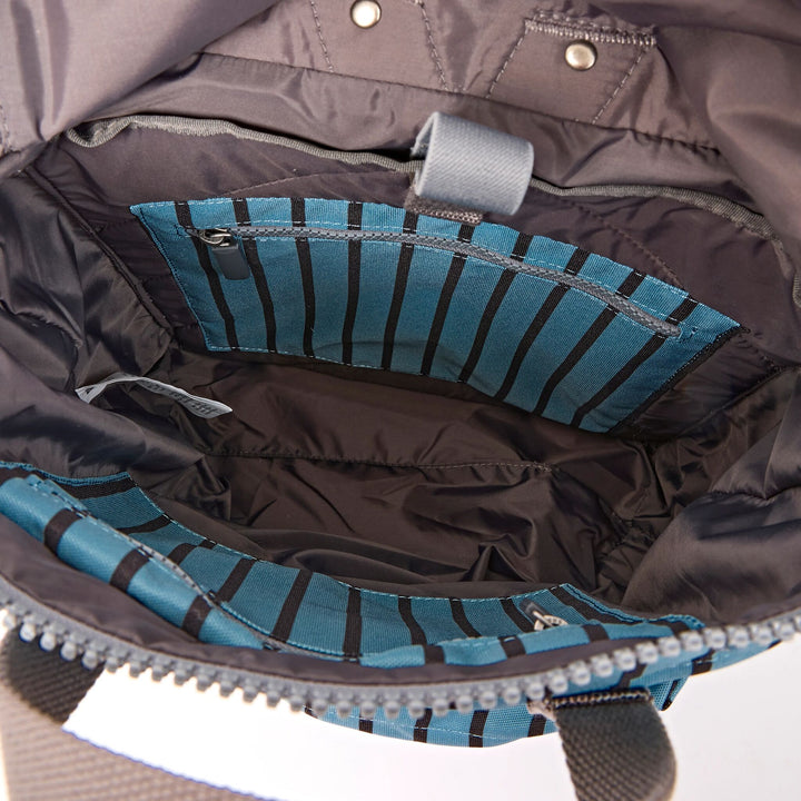 Canfield Roll Top Backpack in Blue Stripe