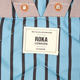 Canfield Roll Top Backpack in Blue Stripe