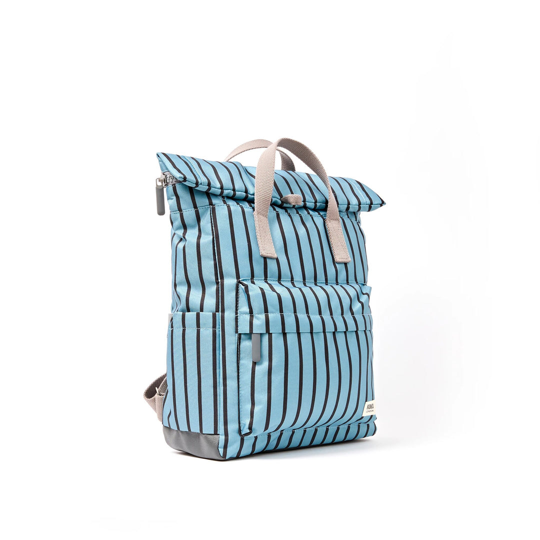 Canfield Roll Top Backpack in Blue Stripe