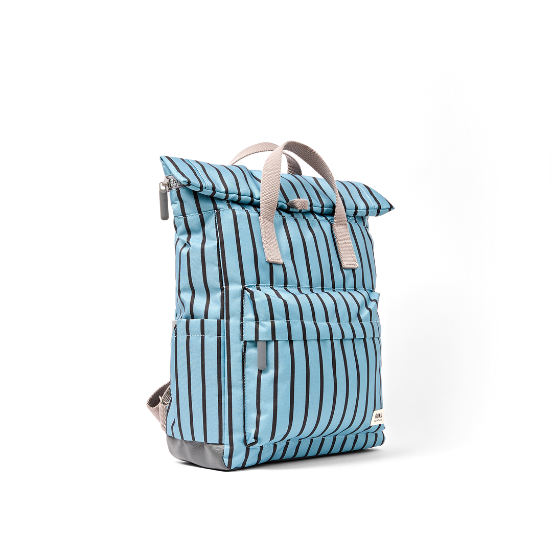 Canfield Roll Top Backpack in Blue Stripe