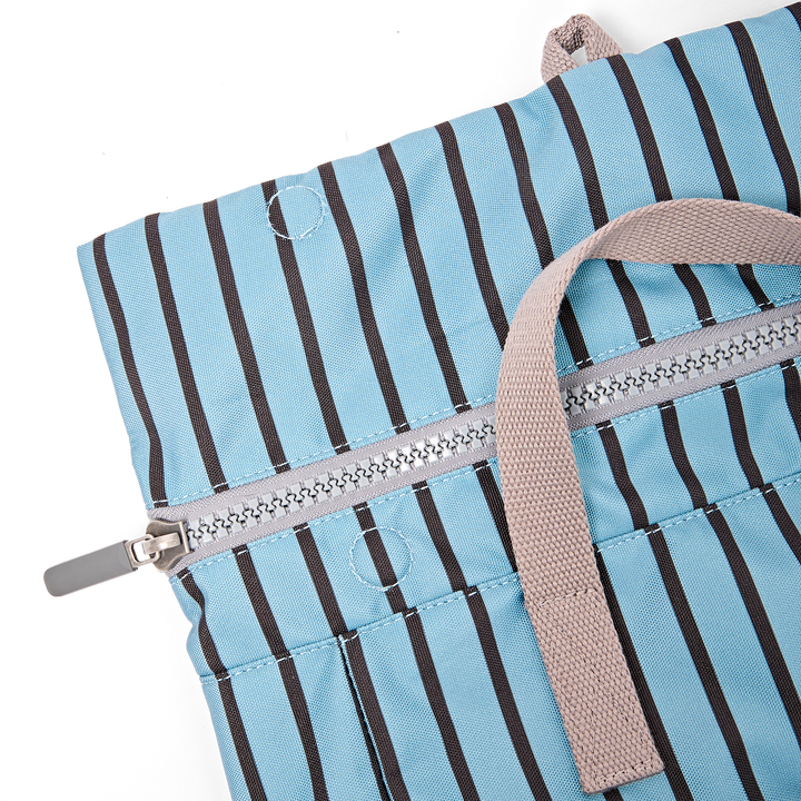 Canfield Roll Top Backpack in Blue Stripe