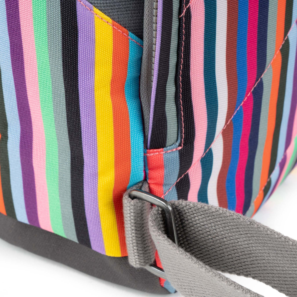 Canfield Roll Top Backpack in Multi Stripe