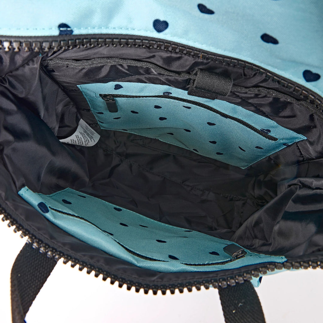 Canfield Roll Top Backpack in Heart Print