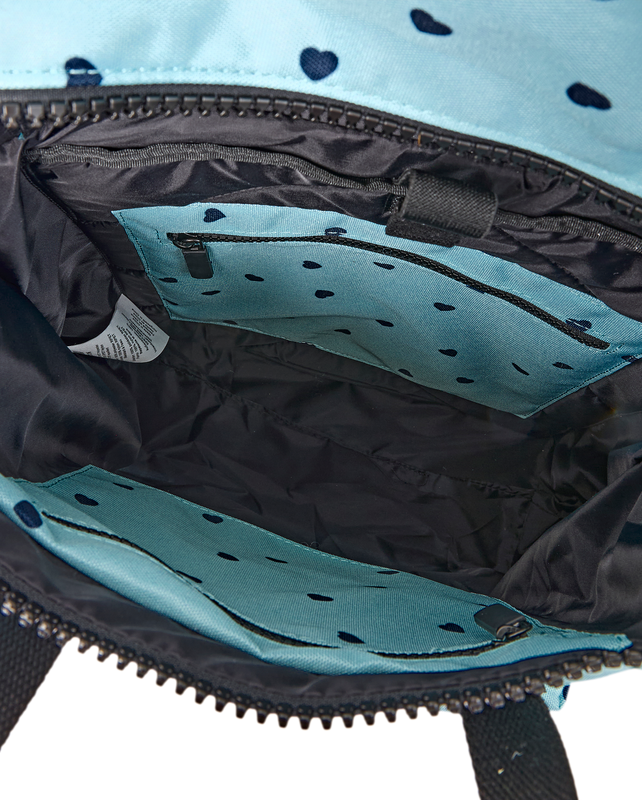 Canfield Roll Top Backpack in Heart Print