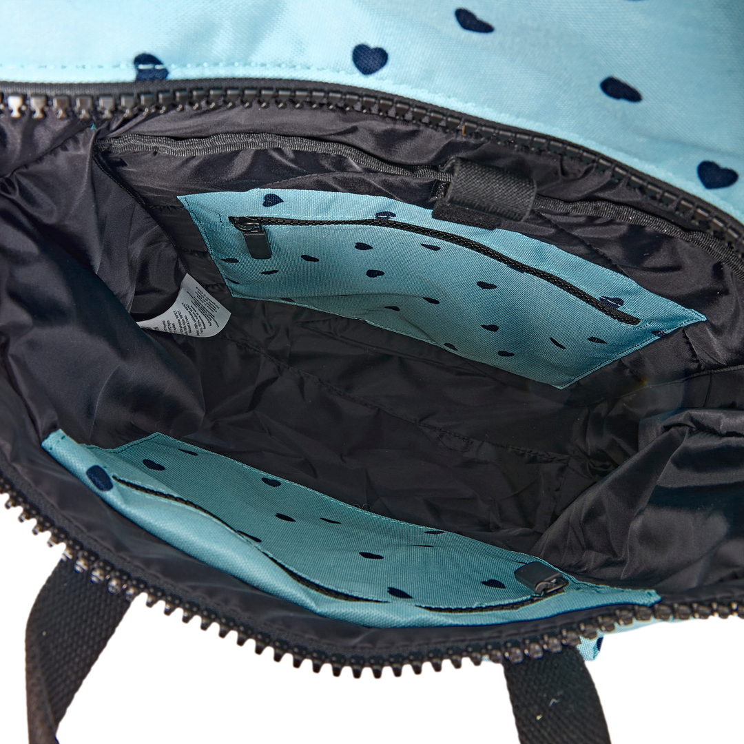 Canfield Roll Top Backpack in Heart Print