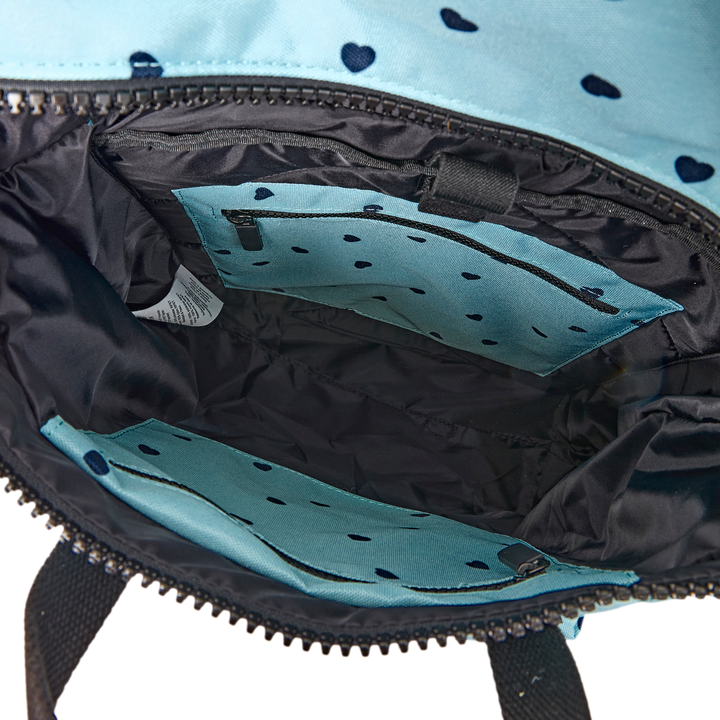 Canfield Roll Top Backpack in Heart Print