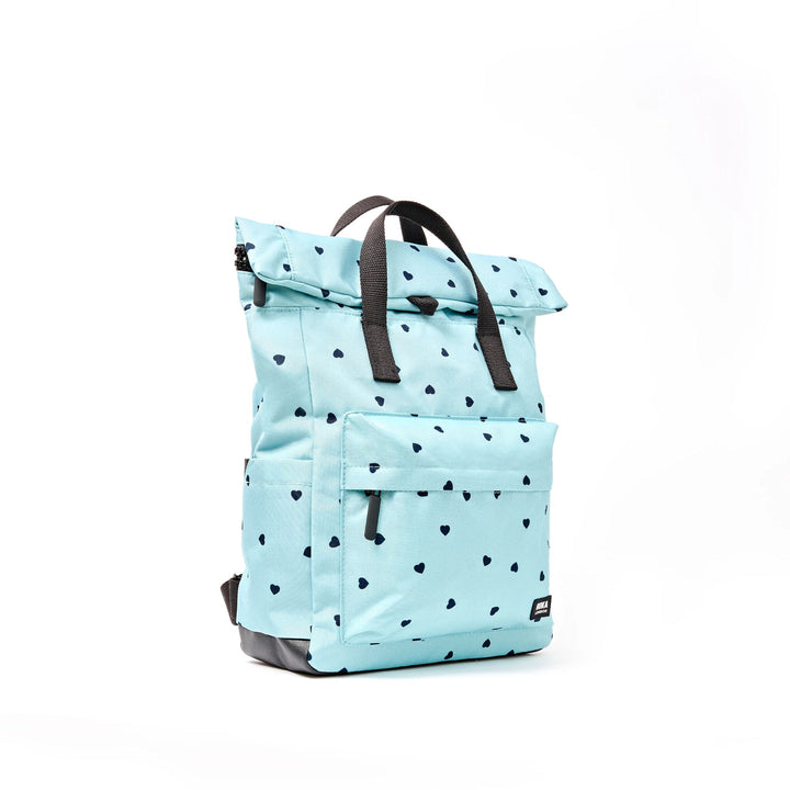 Canfield Roll Top Backpack in Heart Print