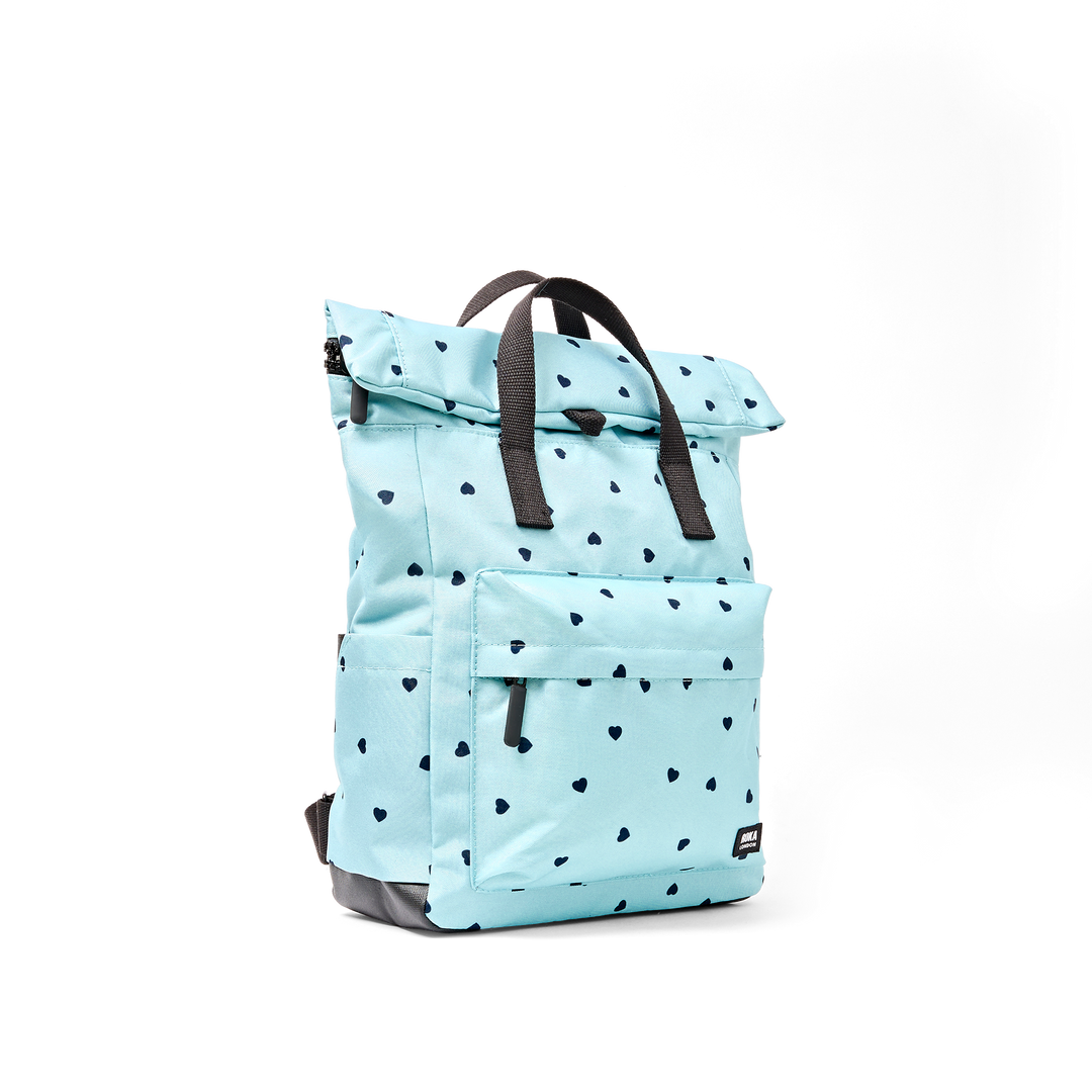 Canfield Roll Top Backpack in Heart Print