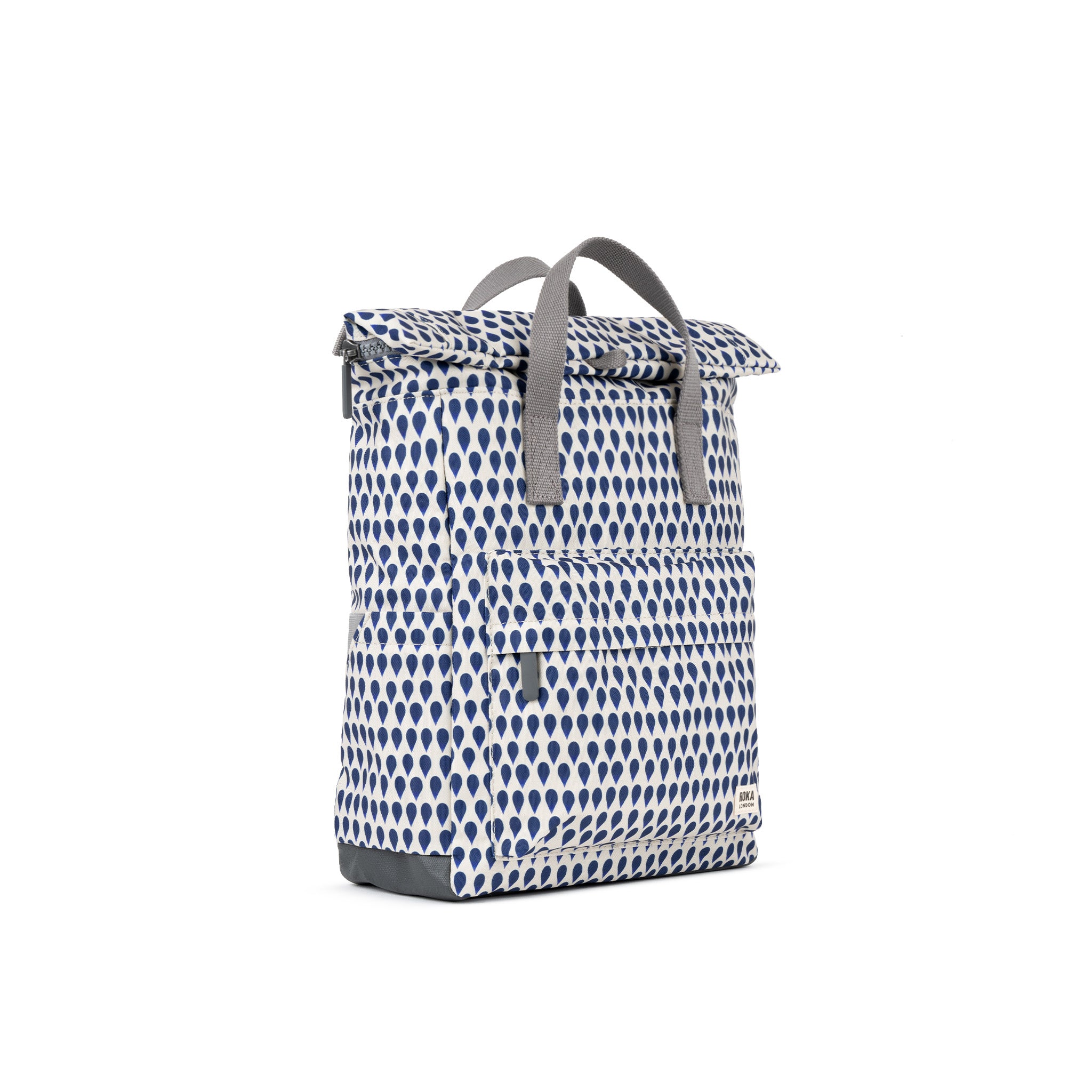 Canfield Roll Top Backpack in Denim Rain – ROKA London