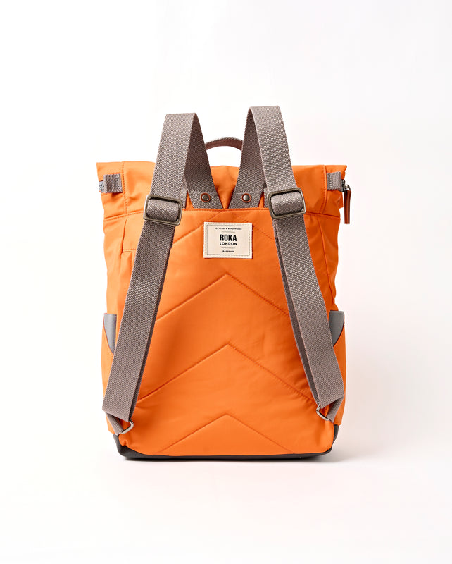 Canfield Roll Top Backpack in Jaffa Orange