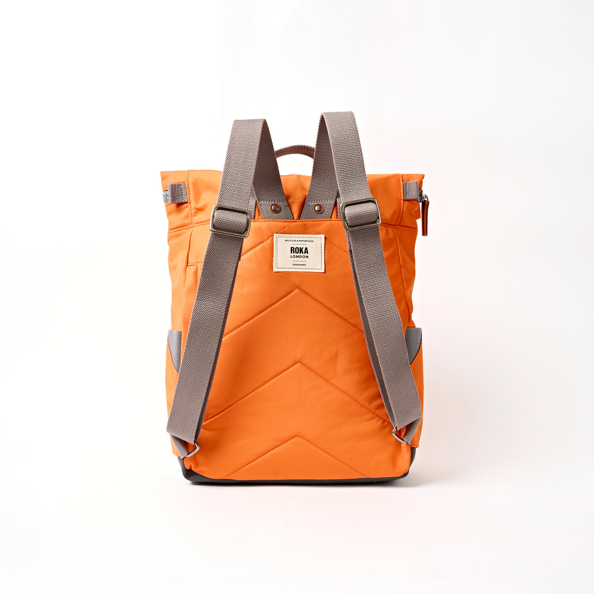 Canfield Roll Top Backpack in Jaffa Orange
