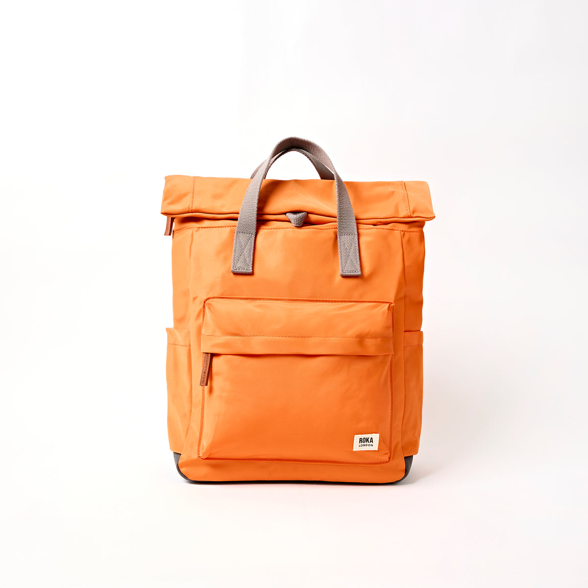 Canfield Roll Top Backpack in Jaffa Orange