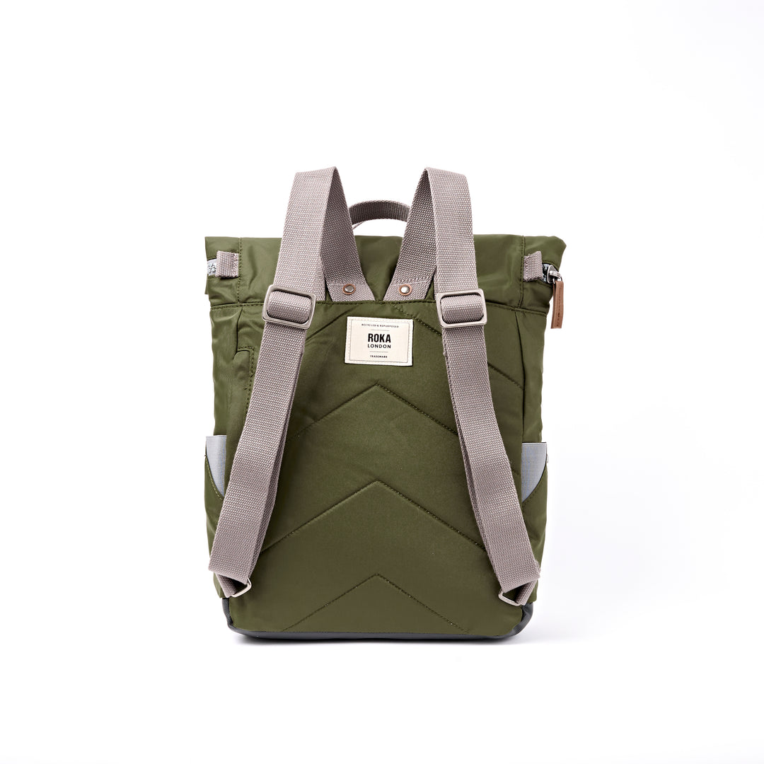 ROKA London Canfield B Medium Duurzame Nylon Rugzak, Militair, M, Casual ROKA London Canfield B Medium Duurzame Nylon Rugzak, Militair, M, Casual