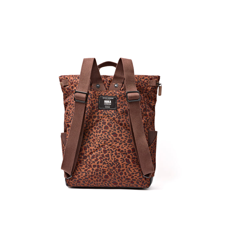 Canfield Roll Top Backpack in Mini Leopard