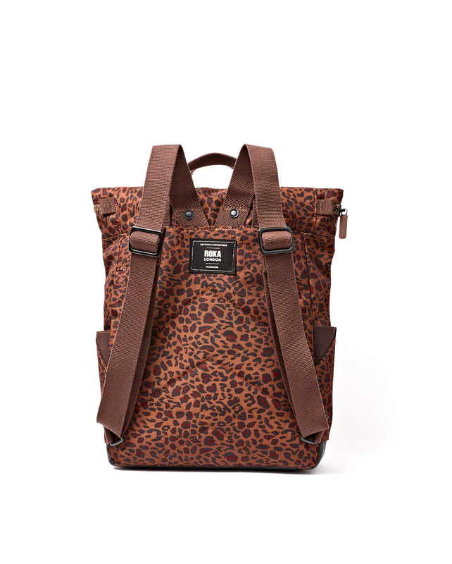 Canfield Roll Top Backpack in Mini Leopard