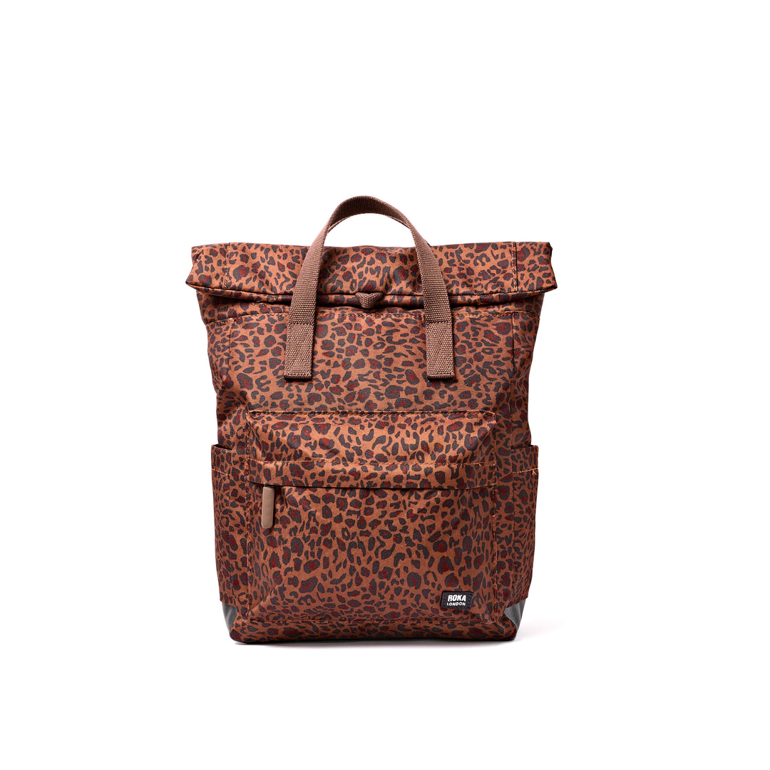Canfield Roll Top Backpack in Mini Leopard