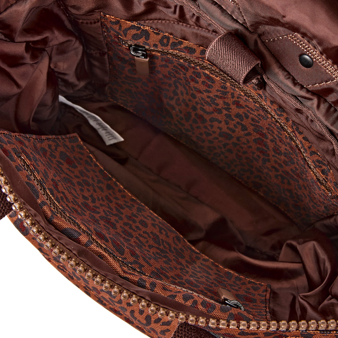 Canfield Roll Top Backpack in Mini Leopard