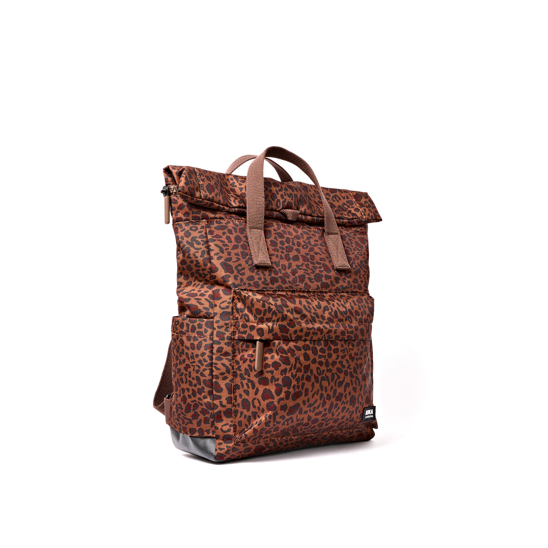 Canfield Roll Top Backpack in Mini Leopard