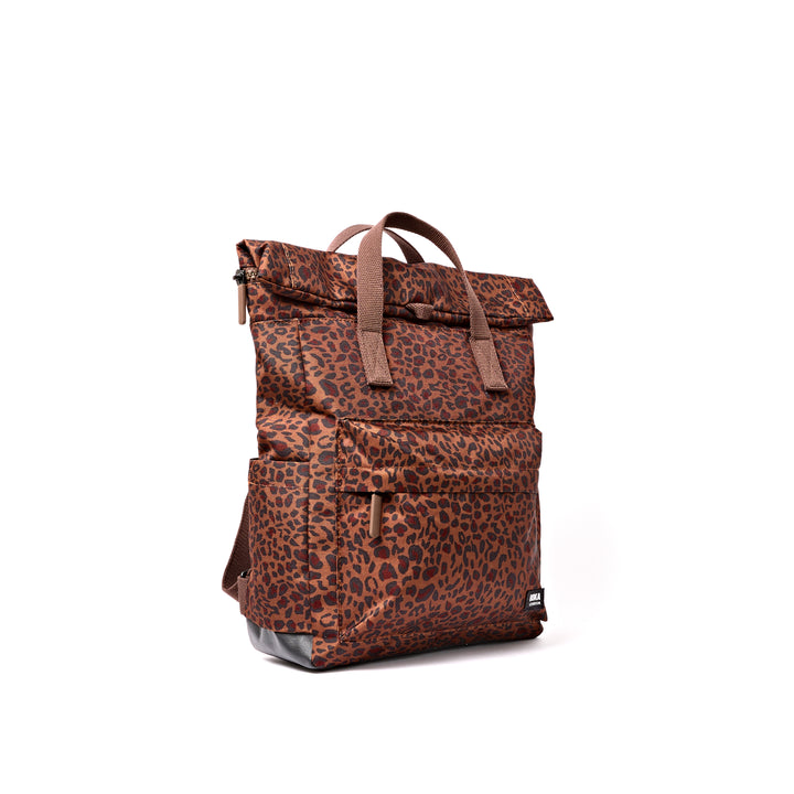 Canfield Roll Top Backpack in Mini Leopard