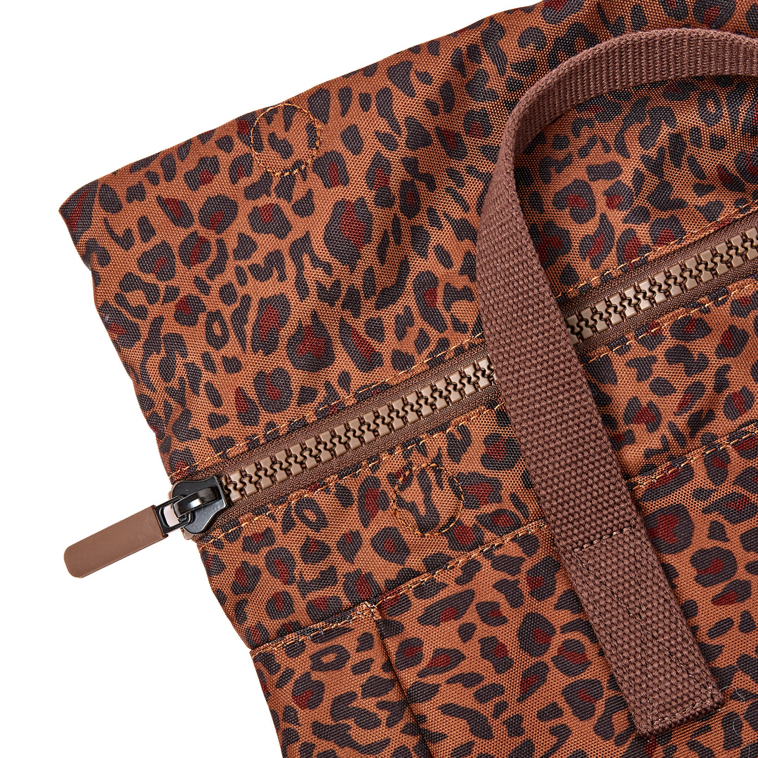 Canfield Roll Top Backpack in Mini Leopard