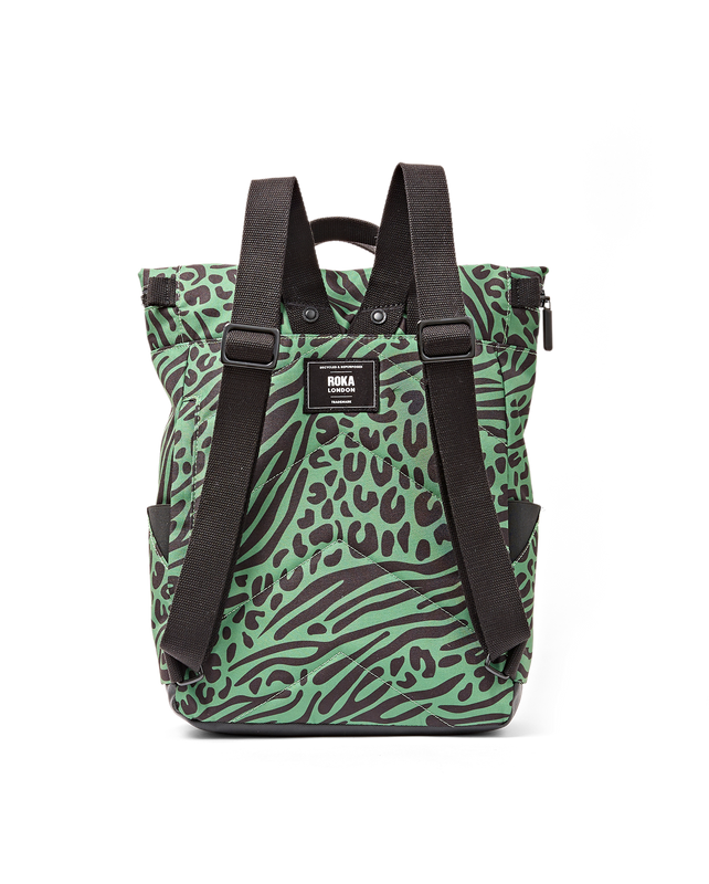Canfield Roll Top Backpack in Mixed Animal Artichoke